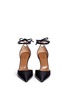 Front View - Click To Enlarge - AQUAZZURA - 'Heart Breaker' ankle tie leather pumps