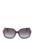 Main View - Click To Enlarge - MICHAEL KORS - 'Adrianna III' acetate square polarised sunglasses