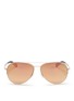Main View - Click To Enlarge - MICHAEL KORS - 'Gramercy' aviator mirror sunglasses