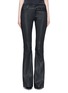 Main View - Click To Enlarge - ALICE & OLIVIA - Lambskin leather bell bottom pants