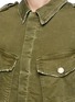 Detail View - Click To Enlarge - CURRENT/ELLIOTT - Distressed denim military jacket