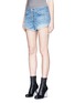 Front View - Click To Enlarge - RAG & BONE - 'Marilyn Fly' denim shorts