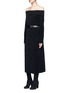 Figure View - Click To Enlarge - LANVIN - Fold off-shoulder twill dress