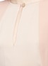 Detail View - Click To Enlarge - LANVIN - Silk sleeve combo drape top