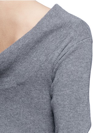 Detail View - Click To Enlarge - STELLA MCCARTNEY - Off-shoulder rib knit wool sweater