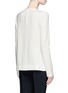 Back View - Click To Enlarge - PROENZA SCHOULER - Side tie wool blend jersey T-shirt