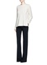 Figure View - Click To Enlarge - PROENZA SCHOULER - Side tie wool blend jersey T-shirt