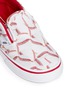 Detail View - Click To Enlarge - VANS - 'Slip-on V Sports' baseball print toddler skate shoes