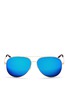 Main View - Click To Enlarge - MICHAEL KORS - 'Kendall I' metal aviator mirror sunglasses