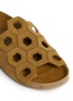 Detail View - Click To Enlarge - PEDRO GARCIA  - 'Adaya' honeycomb cutout suede slide sandals