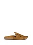 Main View - Click To Enlarge - PEDRO GARCIA  - 'Adaya' honeycomb cutout suede slide sandals