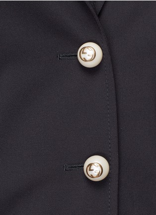 Detail View - Click To Enlarge - GUCCI - Stretch wool-silk tech knit jacket