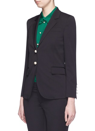 Front View - Click To Enlarge - GUCCI - Stretch wool-silk tech knit jacket