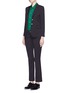 Figure View - Click To Enlarge - GUCCI - Stretch wool-silk tech knit jacket
