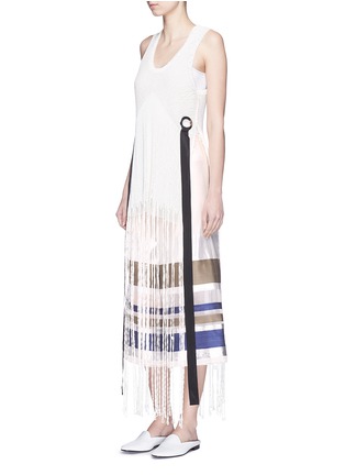 Figure View - Click To Enlarge - ERIKA CAVALLINI - 'Keit' multi stripe silk blend culottes