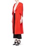 Figure View - Click To Enlarge - ANIRAC - Funnel sleeve wool-cashmere coat