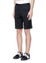 Front View - Click To Enlarge - 73088 - Mixed media slim fit shorts