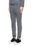 Front View - Click To Enlarge - 73088 - Mixed media slim fit jogging pants
