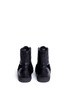 Back View - Click To Enlarge - ALEXANDER WANG - 'Eden' leather and suede high top sneakers