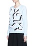 Front View - Click To Enlarge - KENZO - 'Curvy Lines' embellished sweatshirt