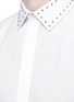 Detail View - Click To Enlarge - GIVENCHY - Stud collar cotton poplin shirt