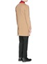 Back View - Click To Enlarge - GIVENCHY - Contrast collar wool-cashmere coat