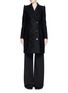 Main View - Click To Enlarge - PREEN BY THORNTON BREGAZZI - 'Sasha' frill shoulder felted wool cape coat