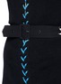 Detail View - Click To Enlarge - PREEN BY THORNTON BREGAZZI - 'Katya' lace-up turtleneck sweater dress