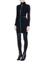 Figure View - Click To Enlarge - PREEN BY THORNTON BREGAZZI - 'Katya' lace-up turtleneck sweater dress
