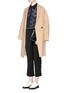 Figure View - Click To Enlarge - PREEN BY THORNTON BREGAZZI - 'Deaton' lace-up belt ruffle cropped pants