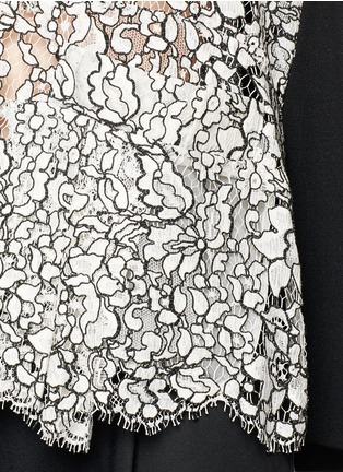 Detail View - Click To Enlarge - PREEN BY THORNTON BREGAZZI - 'Lida' smock back lace front blouse