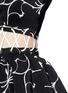 Detail View - Click To Enlarge - PREEN BY THORNTON BREGAZZI - 'Lina' blossom branch print lace-up waist dress