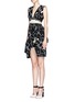 Figure View - Click To Enlarge - PREEN BY THORNTON BREGAZZI - 'Lina' blossom branch print lace-up waist dress