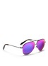 Figure View - Click To Enlarge - 10691 - Classic' mirror aviator sunglasses