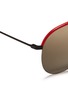 Detail View - Click To Enlarge - VICTORIA BECKHAM - 'Classic Victoria' leather brow bar aviator sunglasses