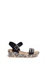 Main View - Click To Enlarge - SAM EDELMAN - 'Stella' junior raffia wedge platform sandals