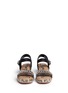 Figure View - Click To Enlarge - SAM EDELMAN - 'Stella' junior raffia wedge platform sandals