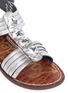 Detail View - Click To Enlarge - SAM EDELMAN - 'Galina' junior jewelled metallic sandals