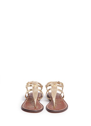 Figure View - Click To Enlarge - SAM EDELMAN - 'Gia' junior glitter thong sandals