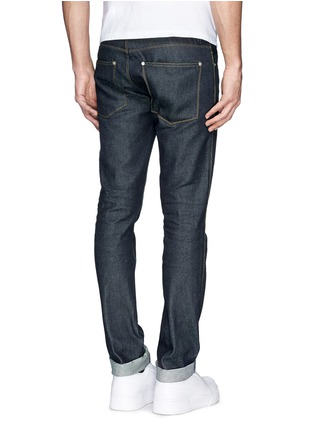 Back View - Click To Enlarge - ACNE STUDIOS - 'Max Raw' cotton slim fit jeans