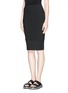 Front View - Click To Enlarge - ELIZABETH AND JAMES - 'Eden' ladder stitch embroidery pencil skirt