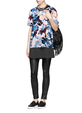 Figure View - Click To Enlarge - ELIZABETH AND JAMES - 'Kisa' abstract print silk tunic