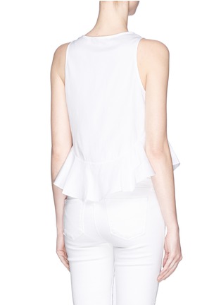 Back View - Click To Enlarge - ELIZABETH AND JAMES - 'Chester' peplum hem sleeveless top