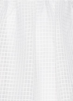 Detail View - Click To Enlarge - ELIZABETH AND JAMES - 'Avenue' gridwork structured organza skirt