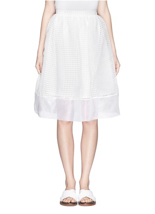 Main View - Click To Enlarge - ELIZABETH AND JAMES - 'Avenue' gridwork structured organza skirt