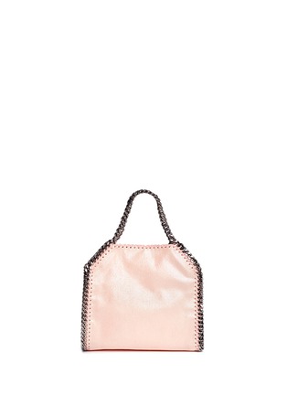 Back View - Click To Enlarge - STELLA MCCARTNEY - 'Falabella' mini shaggy deer crossbody chain tote