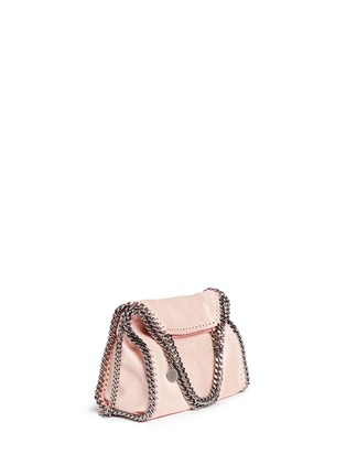 Front View - Click To Enlarge - STELLA MCCARTNEY - 'Falabella' mini shaggy deer crossbody chain tote