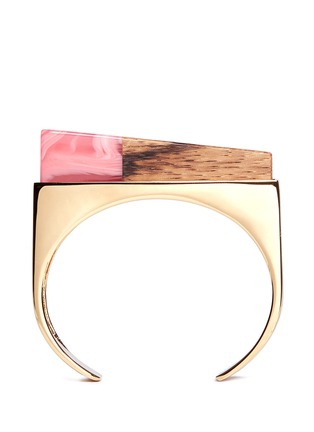 Main View - Click To Enlarge - STELLA MCCARTNEY - Mixed stone brass cuff
