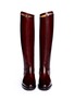 Figure View - Click To Enlarge - ALBERTO FASCIANI - Top strap leather riding boots