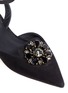 Detail View - Click To Enlarge - - - 'Bellucci' jewelled floral suede flats